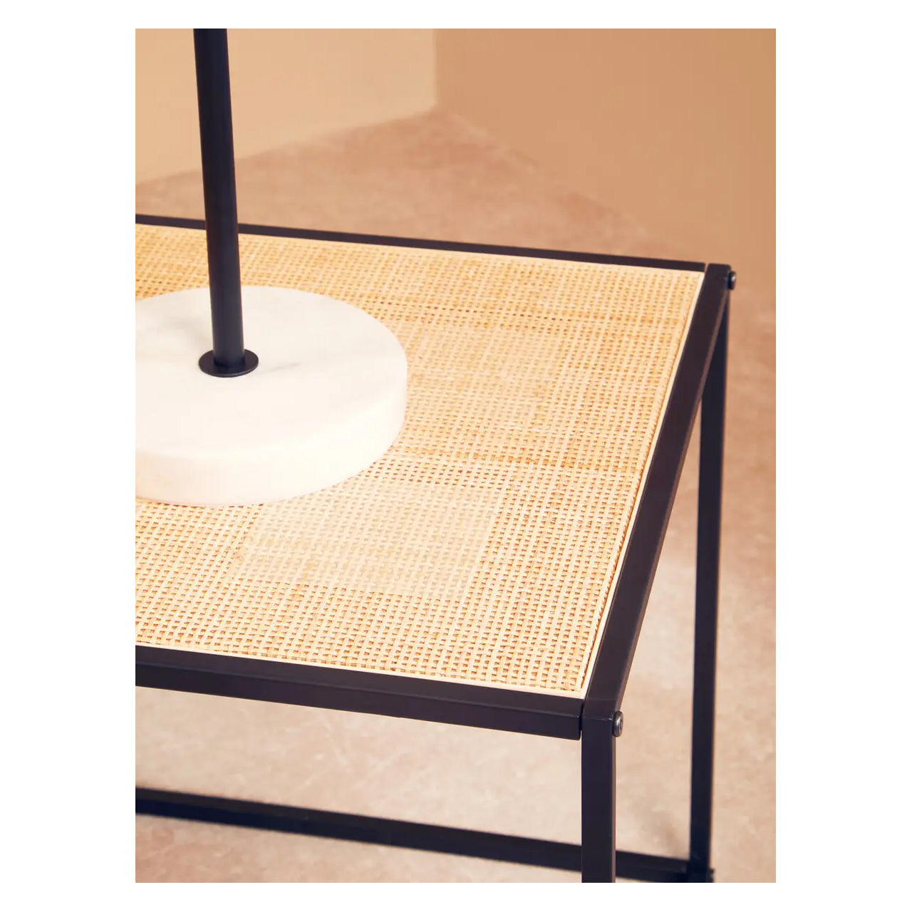 Depok Square Rattan Side Table In Natural