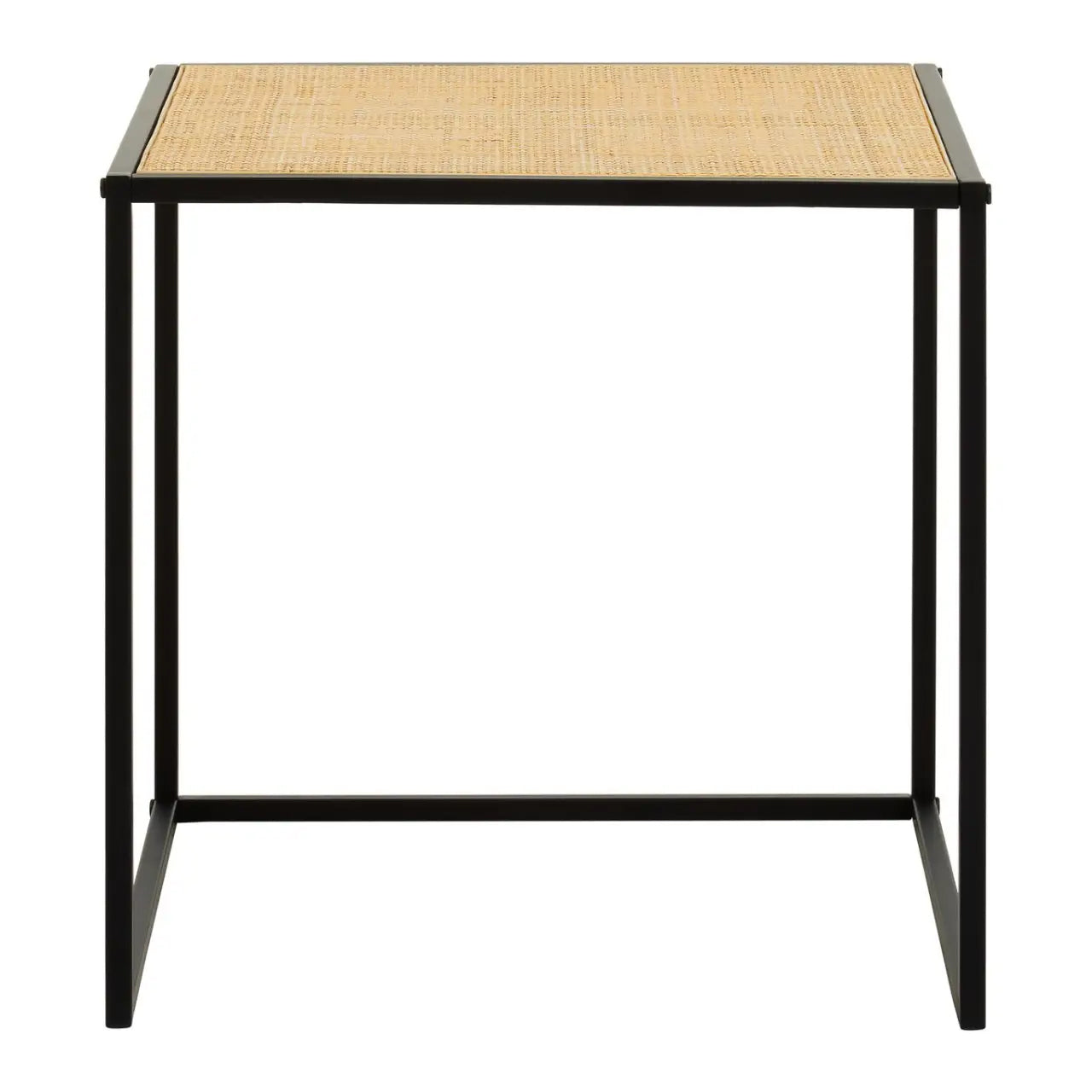 Depok Square Rattan Side Table In Natural