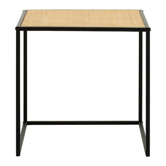 Depok Square Rattan Side Table In Natural