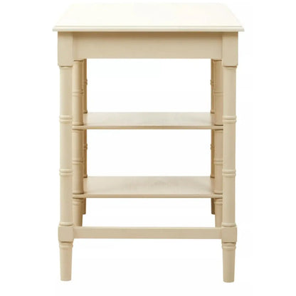 Heritage Pine Wooden Computer Desk In Antique Pearl