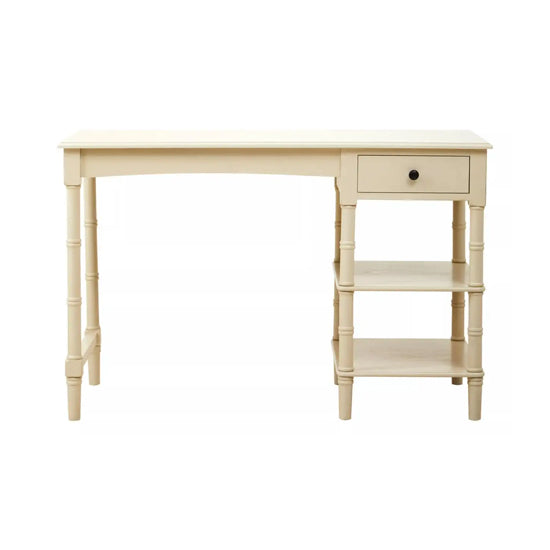 Heritage Pine Wooden Computer Desk In Antique Pearl