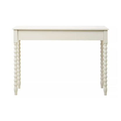 Heritage Wooden Computer Desk With Two Drawers In Ivory