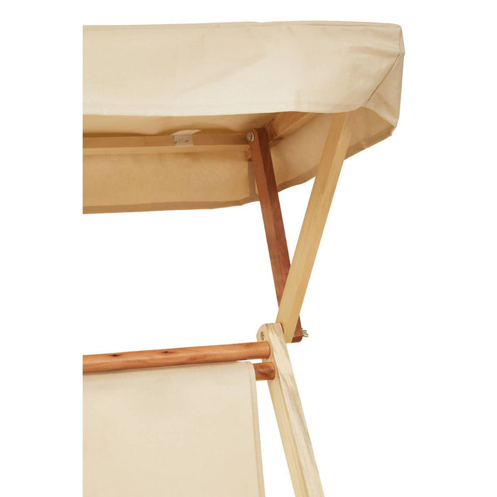 Beauport Oxford Fabric Lounger In Cream