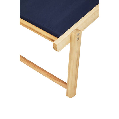 Beauport Oxford Fabric Lounger In Blue