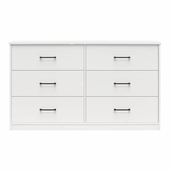 Brez Wooden Chest Of 6 Drawers In White