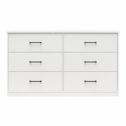 Brez Wooden Chest Of 6 Drawers In White