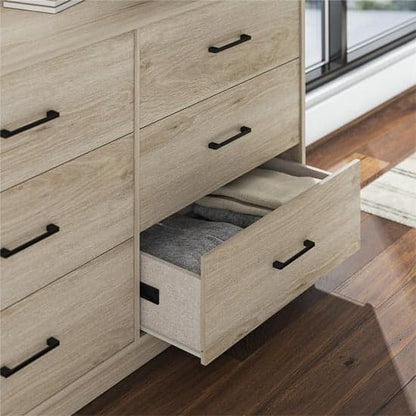 Brez Wooden Chest Of 6 Drawers In Light Oak