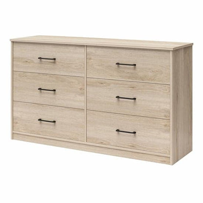 Brez Wooden Chest Of 6 Drawers In Light Oak