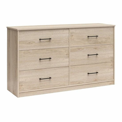 Brez Wooden Chest Of 6 Drawers In Light Oak
