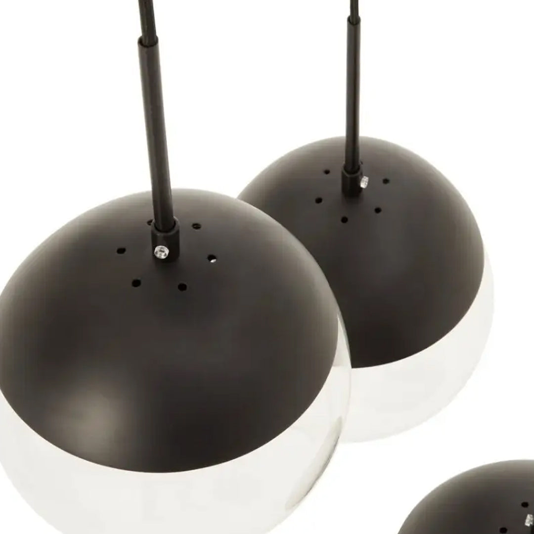 Revive 3 Lights Ceiling Pendant Light In Black