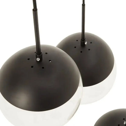 Revive 3 Lights Ceiling Pendant Light In Black