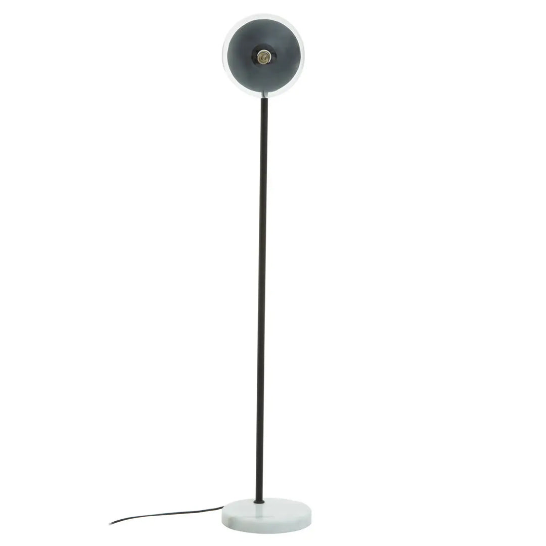 Revive Clear Glass Shade Floor Lamp With White Marble Base
