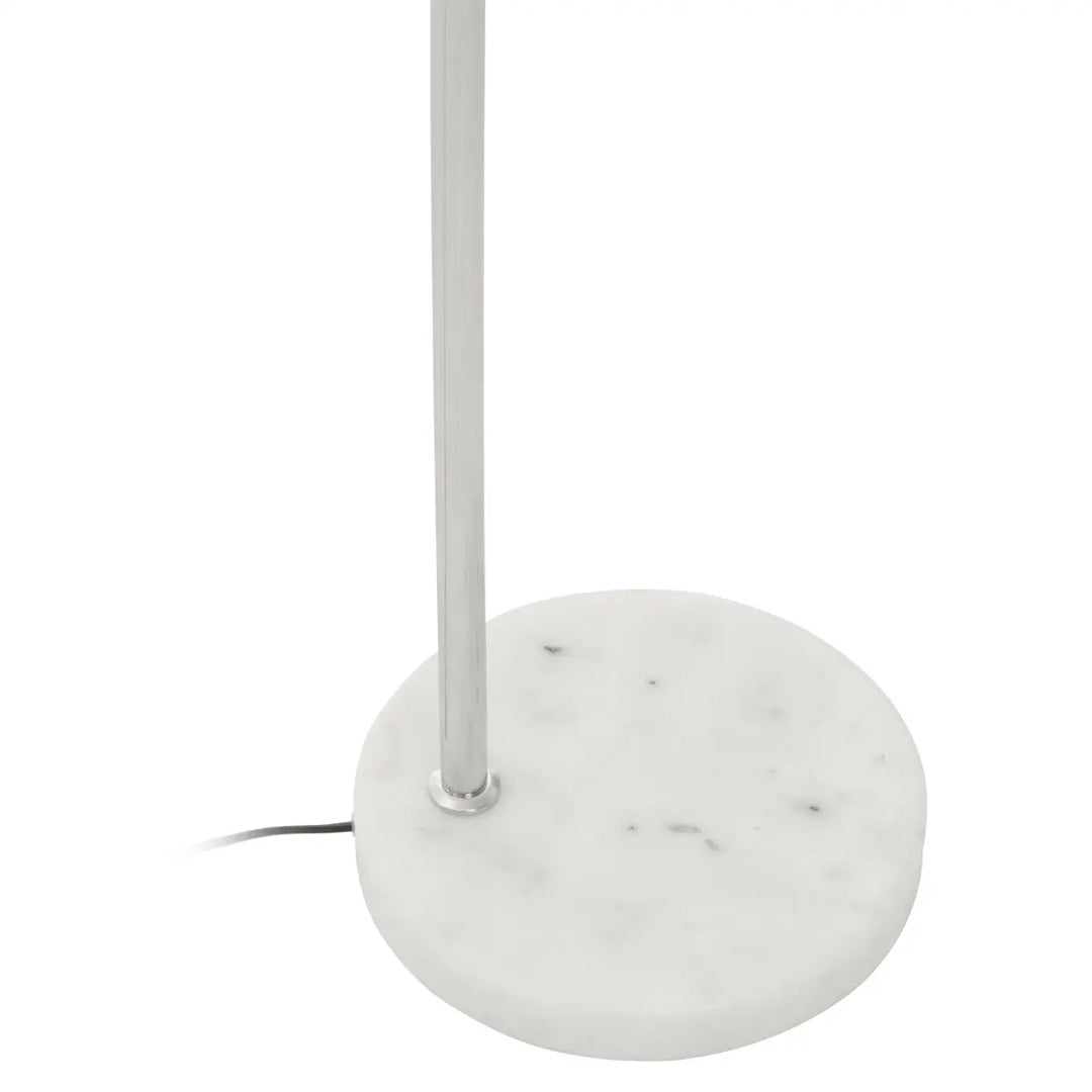 Revive 1 Light Clear Glass Shade Floor Lamp In Chrome
