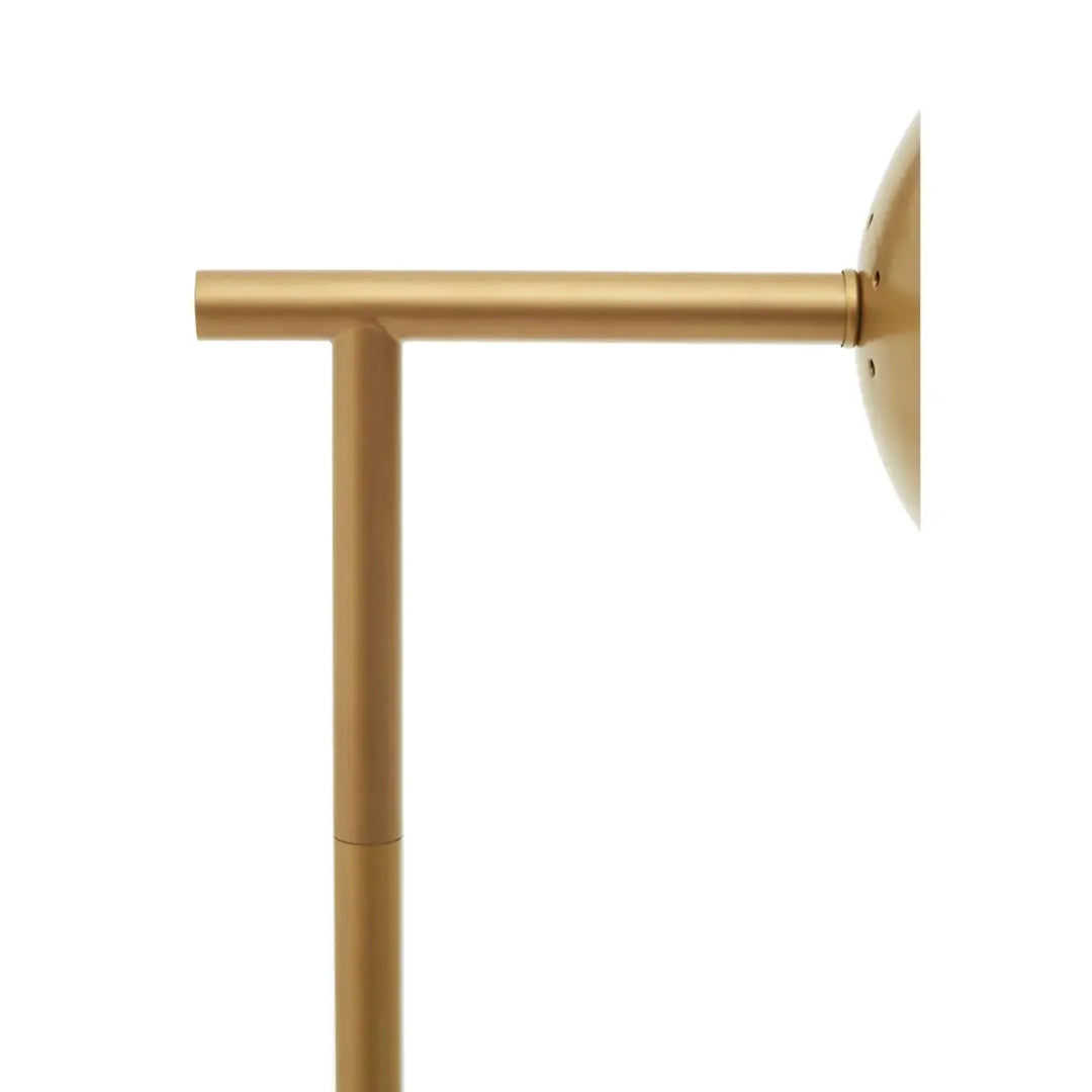 Revive 2 Lights Clear Glass Shade Table Lamp In Gold