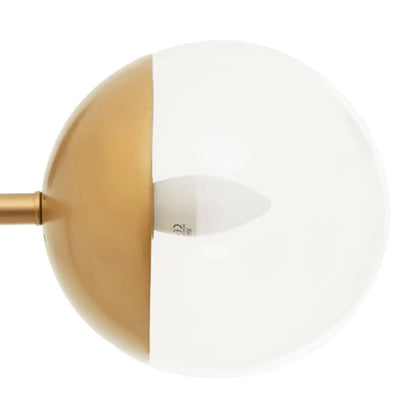 Revive 2 Lights Clear Glass Shade Table Lamp In Gold
