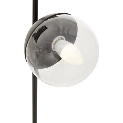 Revive Clear Glass Shade Table Lamp With White Marble Base