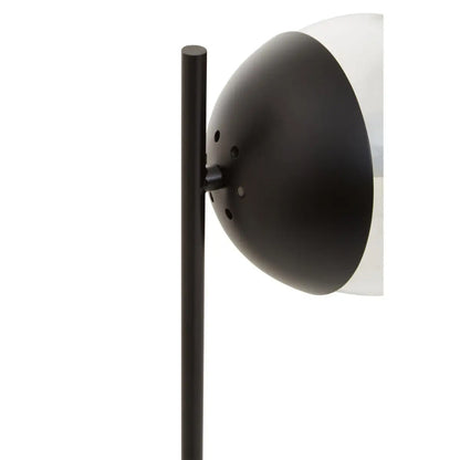 Revive Clear Glass Shade Table Lamp With White Marble Base