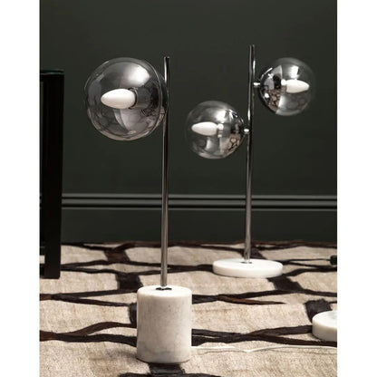 Revive Clear Glass Shade Table Lamp In Chrome