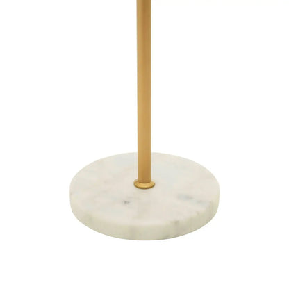 Revive 1 Light Clear Glass Shade Floor Lamp In Gold