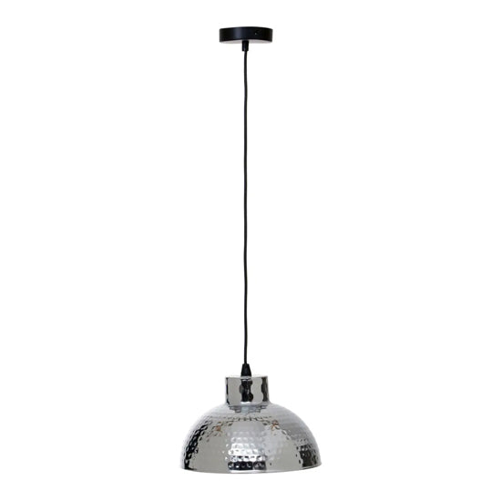 New Foundry Iron Ceiling Pendant Light In Chrome