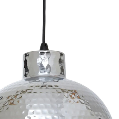 New Foundry Iron Ceiling Pendant Light In Chrome
