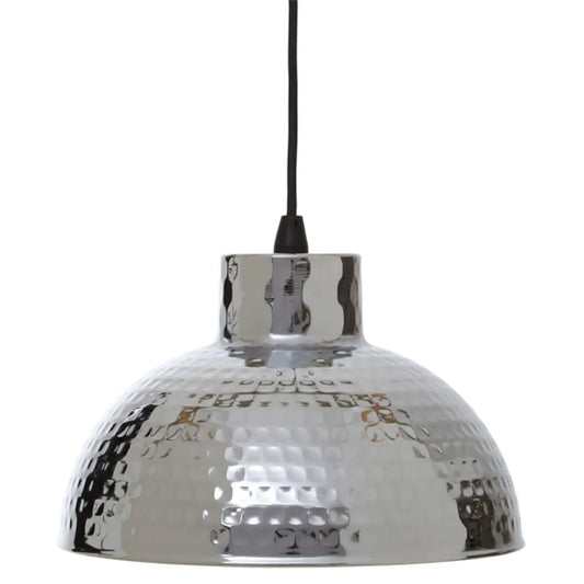 New Foundry Iron Ceiling Pendant Light In Chrome