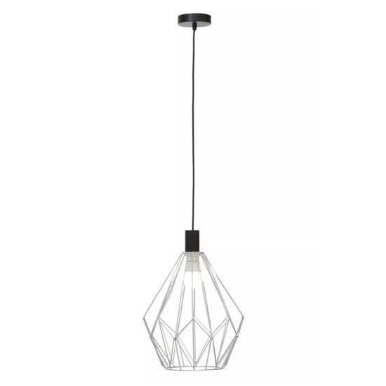 Wyra Ceiling Pendant Light With Chrome Frame