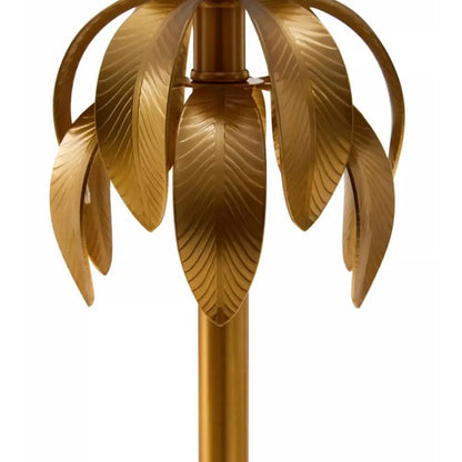 Herta Black Fabric Shade Table Lamp With Gold Metal Base