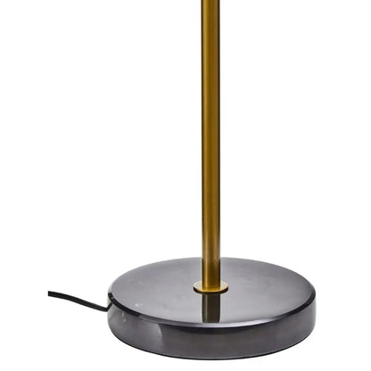 Revive 2 Lights Glass Shade Table Lamp In Gold