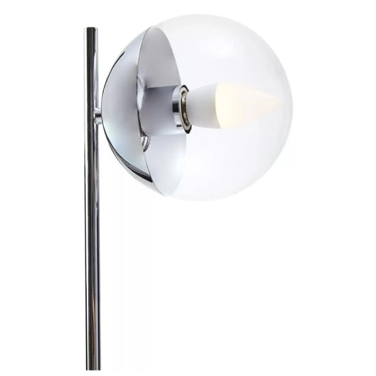 Revive Small Metal Table Lamp With Silver Base