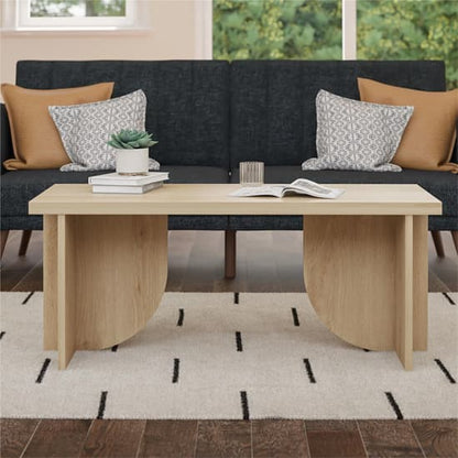 Voler Rectangular Wooden Coffee Table In Light Oak