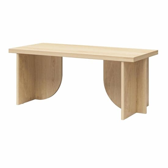 Voler Rectangular Wooden Coffee Table In Light Oak