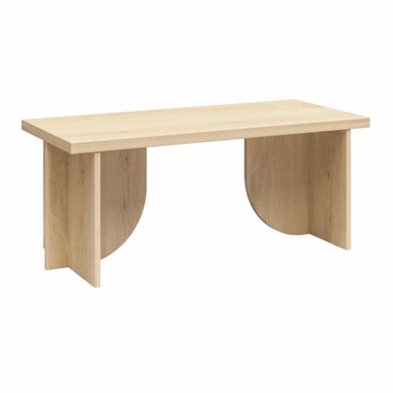 Voler Rectangular Wooden Coffee Table In Light Oak