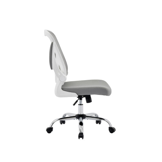 Prime Mesh Home And Office Chair In Grey And White