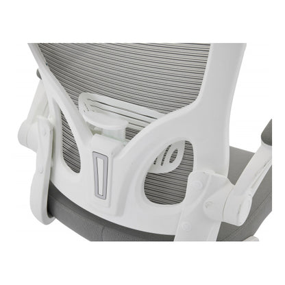 Prime Mesh Home And Office Chair In Grey And White