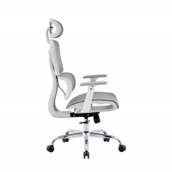 Elite Mesh Back Home And Office Chair In Grey And White