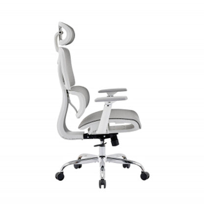 Elite Mesh Back Home And Office Chair In Grey And White