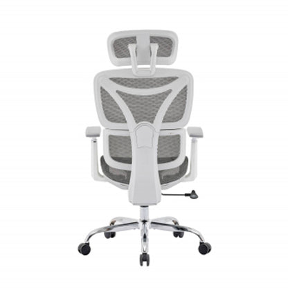 Elite Mesh Back Home And Office Chair In Grey And White