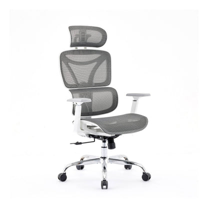 Elite Mesh Back Home And Office Chair In Grey And White