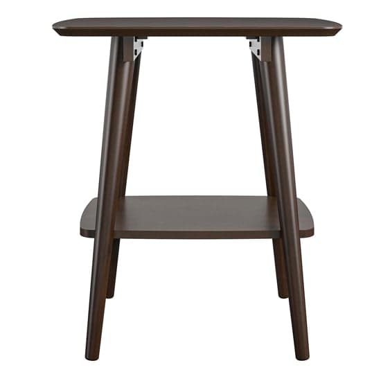 Brittany Wooden End Table In Walnut