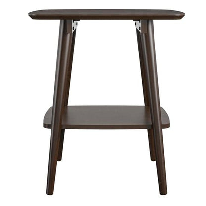 Brittany Wooden End Table In Walnut