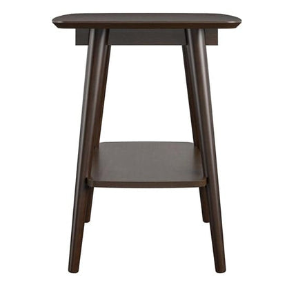 Brittany Wooden End Table In Walnut