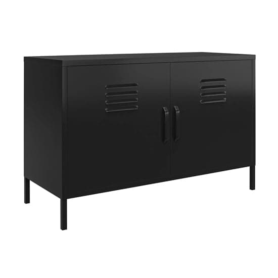 Mission District Metal Sideboard With 2 Doors In Black