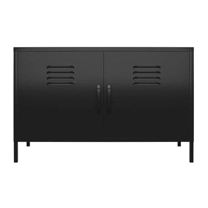 Mission District Metal Sideboard With 2 Doors In Black