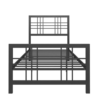 Burbank Metal Single Bed In Black
