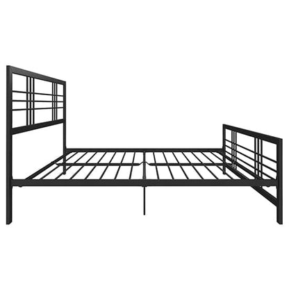 Burbank Metal Double Bed In Black