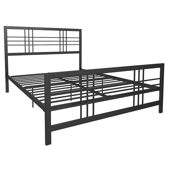 Burbank Metal King Size Bed In Black