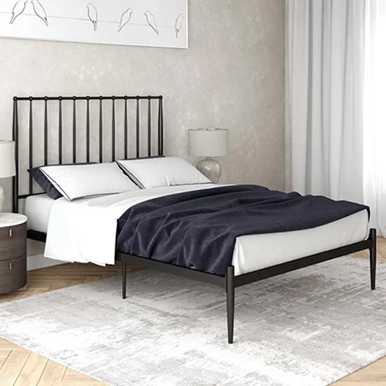 Giulia Metal King Size Bed In Black