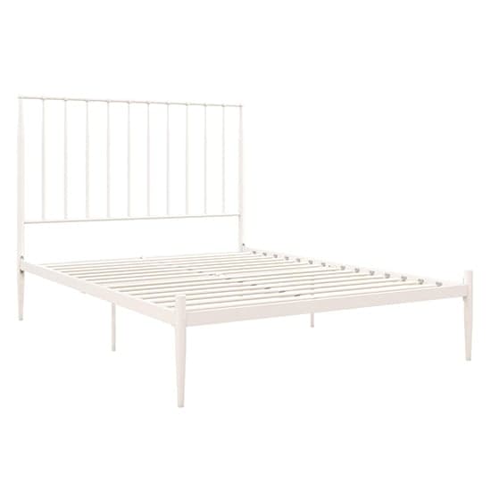 Giulia Metal Double Bed In White