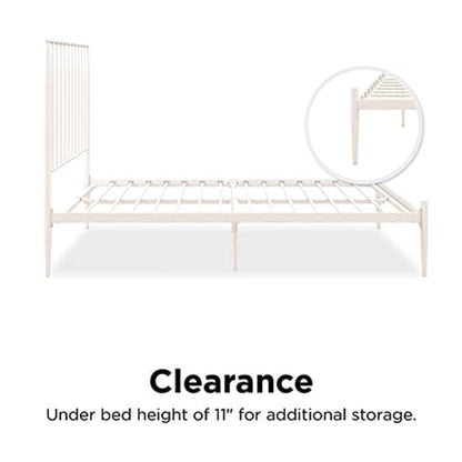 Giulia Metal Double Bed In White